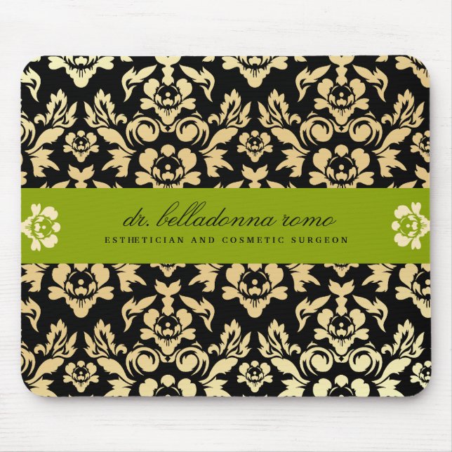 311-Belladonna damastast limefrukt Mousepad Musmatta (Framsidan)