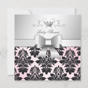 311-Blackberry Precious Rosa Damask   Barnskor Inbjudningar
