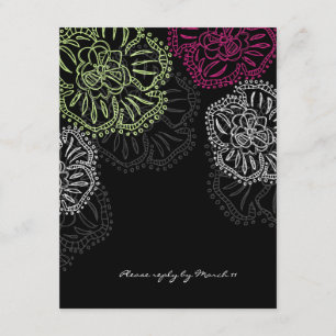 311-Blommigtars Flatter-OSA kort Elegant Noir