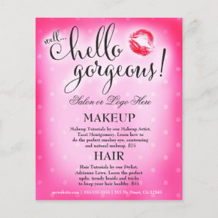 311 Brunn Hej Gorgous Rosa Lip Beauty Flyer