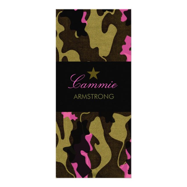 311 Camo stjärnarosor Reklamkort (Framsidan)