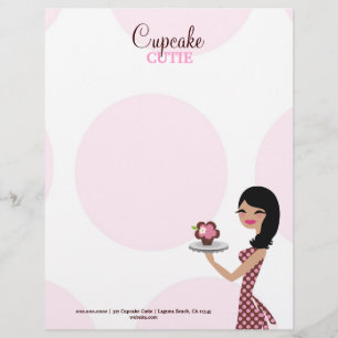311 Candie muffinen Cutie vågigt svart/brunett Brevhuvud