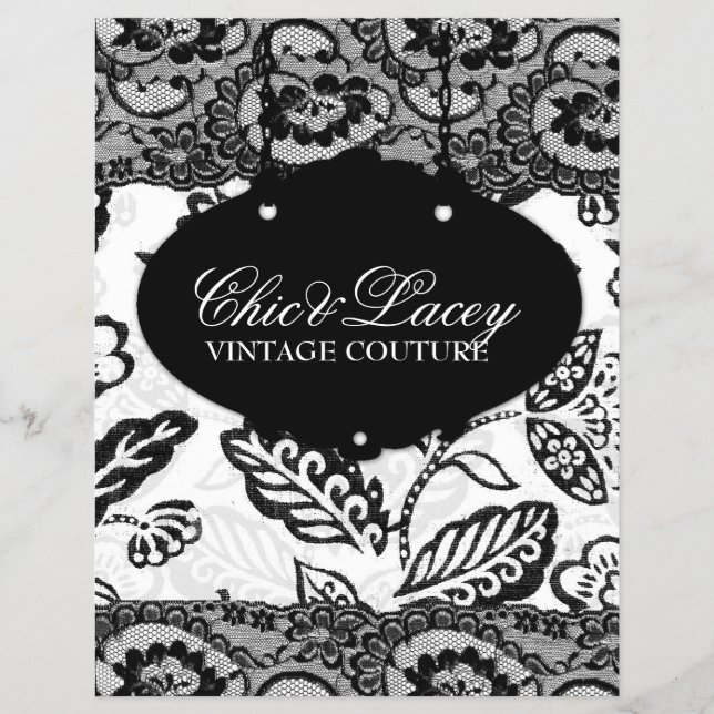 311 Chic och Lacey Black and White Reklamblad (Framsidan)