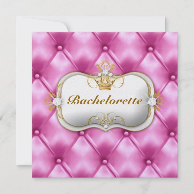 311 Ciao Bella Bliss Rosa Tuft Inbjudningar (Framsida)