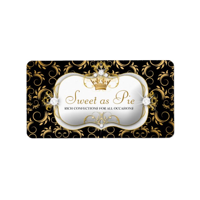 311-Ciao Bella Golden Divine Rik Black Adressetikett (Framsidan)