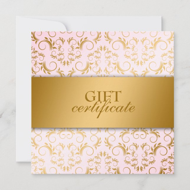 311-Ciao Bella Golden Divine Rosa Gift Certificate (Framsida)
