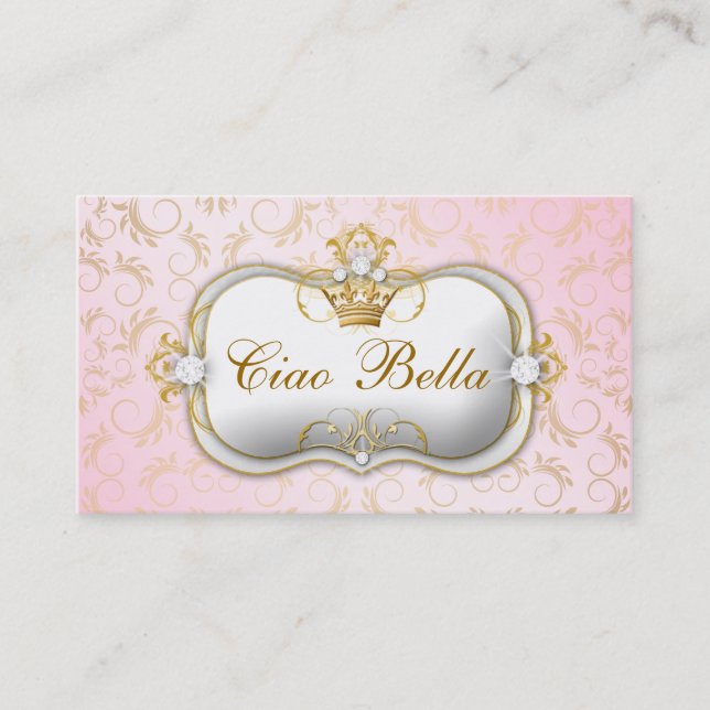 311 Ciao Bella Golden Divine Rosa Slår Card Lojalitetskort (Framsida)