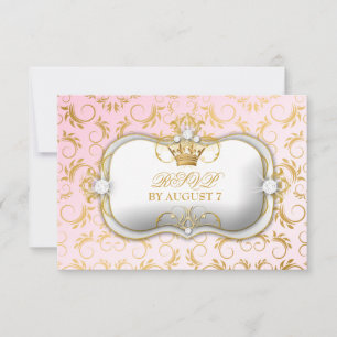 311 Ciao Bella Guld Divine Rosa Baby Shower OSA Kort