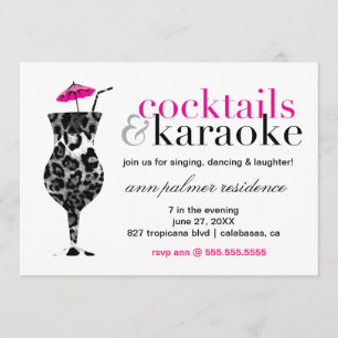311 coctailar & Karaoke Inbjudningar