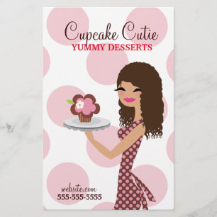 311 Cuptårta Cutie Curly Brown Hair Flygblad