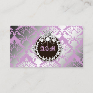 311-Damask Shimmer Queen Purple - Brown Medallion Tilläggskort