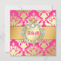 311-Damask Shimmer Queen Sweet sixteen Golden Rosa