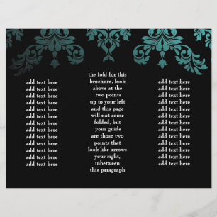 311 Dasch Damask Sea Garden vid nattbroschyr