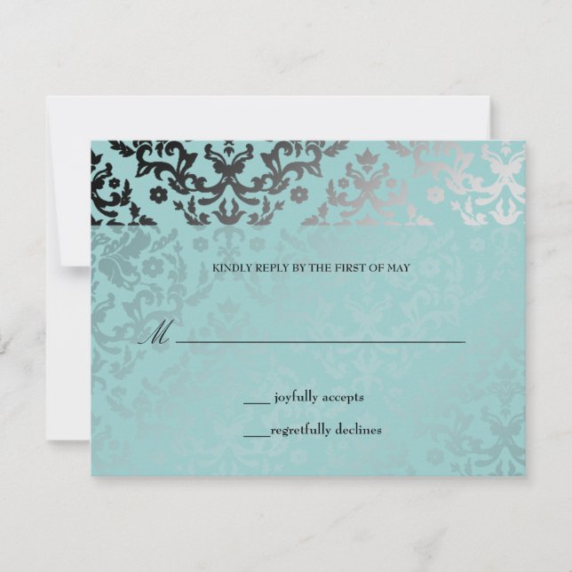 311 Dazzling Damask Artic OSA kort (Framsida)