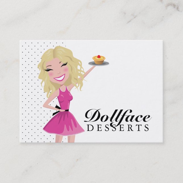 311 Dollface Desserts Blondie Lemon Tarte Business Visitkort (Framsida)