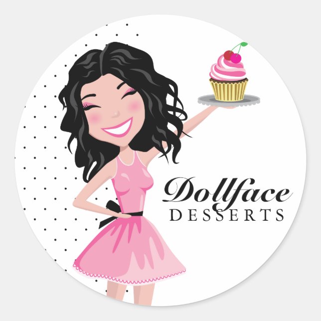 311 Dollface Desserts Kohlie Runt Klistermärke (Framsida)