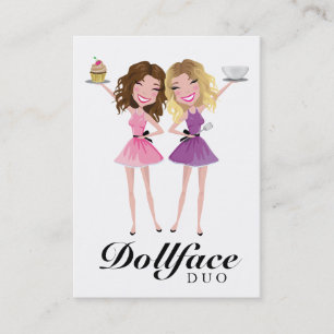311 Dollface Duo Brunetter Blonde Ombre Visitkort