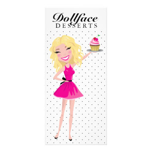 311 Dollface efterrätter Blondie pricker menyn Reklamkort