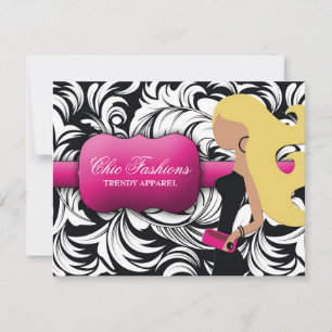 311-Fashionista-vykort Blond