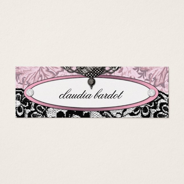 311 Frenchie Boudoir Pris Märkre Guld Metallic Litet Visitkort (Framsidan)