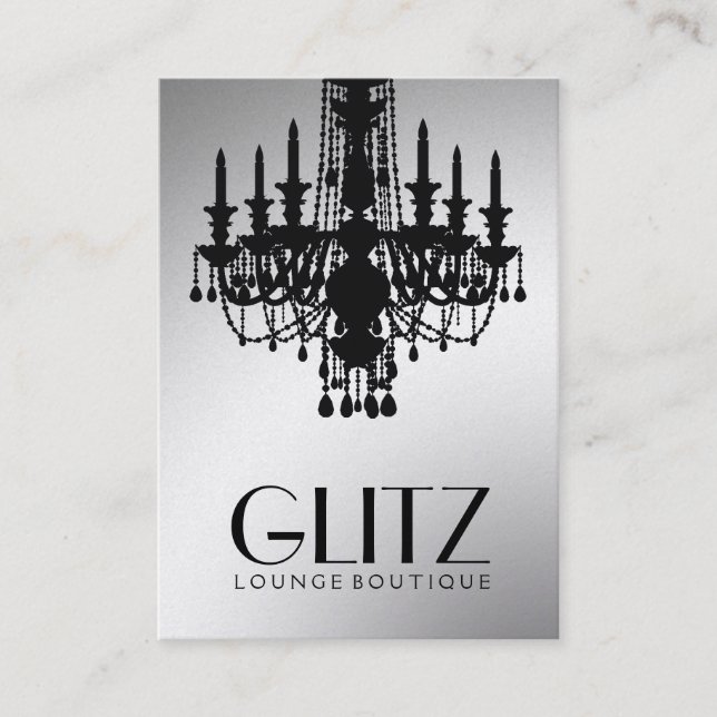 311-Glitz Boutique - festligt guld Visitkort (Framsida)