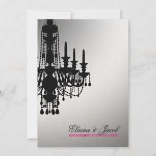 311-Glitz Chandelier - Metallisk Guld Inbjudningar