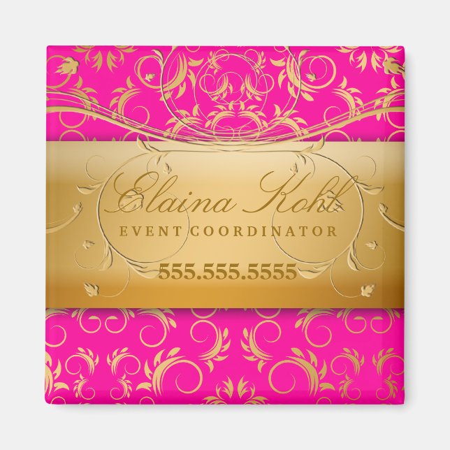 311-Golden diVine Business Magnet Passion Rosa (Framsidan)