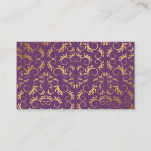 311-Golden diVine Eggplant Lila Place Placeringskort