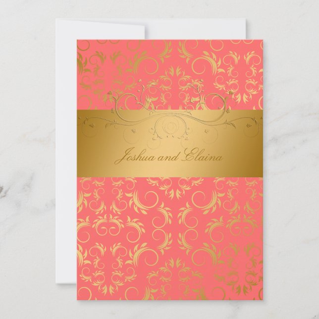 311-Golden diVine| Mango Inbjudningar (Framsida)