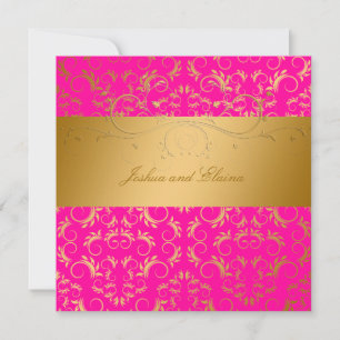 311-Golden diVine Passion Rosa 5,25 x 5,25 Inbjudningar