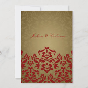 311-Golden Flame 5 x 7 Inbjudan