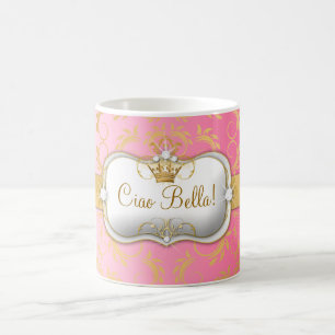 311 guld- gudomliga rosor för Ciao Bella bleknar Kaffemugg