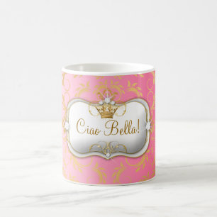 311 guld- gudomliga rosor för Ciao Bella bleknar Kaffemugg