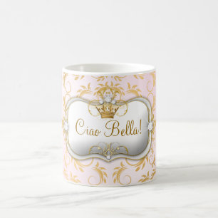 311 guld- gudomliga rosor för Ciao Bella Kaffemugg