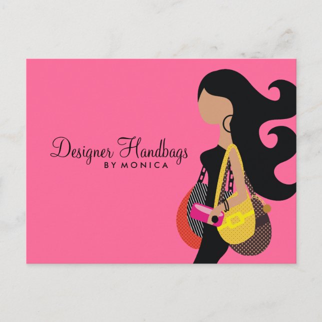 311-Handbag Party-vykort Inbjudan Vykort (Framsida)