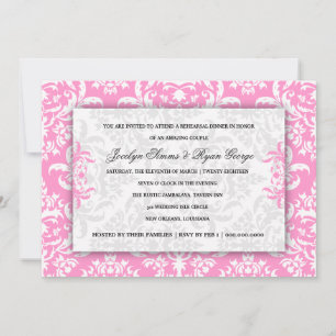 311 Inbjudan till Jocelyn Rosa Damask