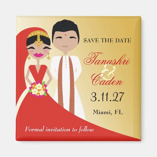 311- Indisk skönhetsindikator med Groom Magnet (Framsidan)