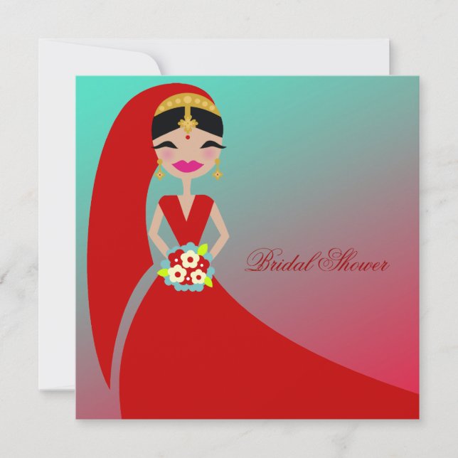 311-Indiska skönhetsprincipen| Möhippa Turcos Drea Inbjudningar (Framsida)