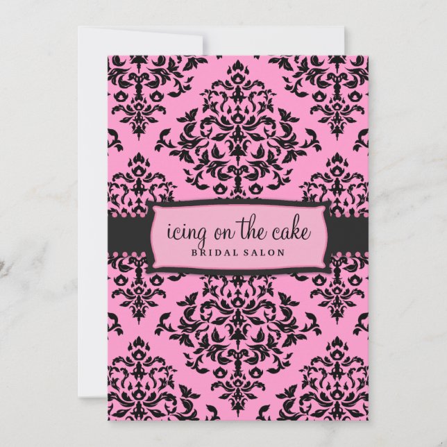 311-Inspelning på Cake Rosa Licorice Inbjudan (Framsida)