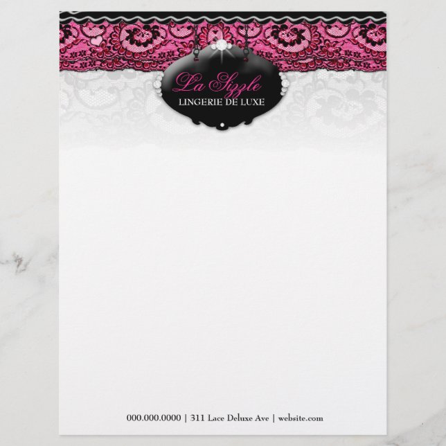 311-Lace De Luxe - rosa diamanter Brevhuvud (Framsida)