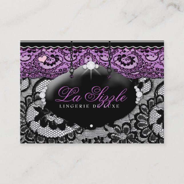 311-Lace de Luxe - Violet Visitkort (Framsida)