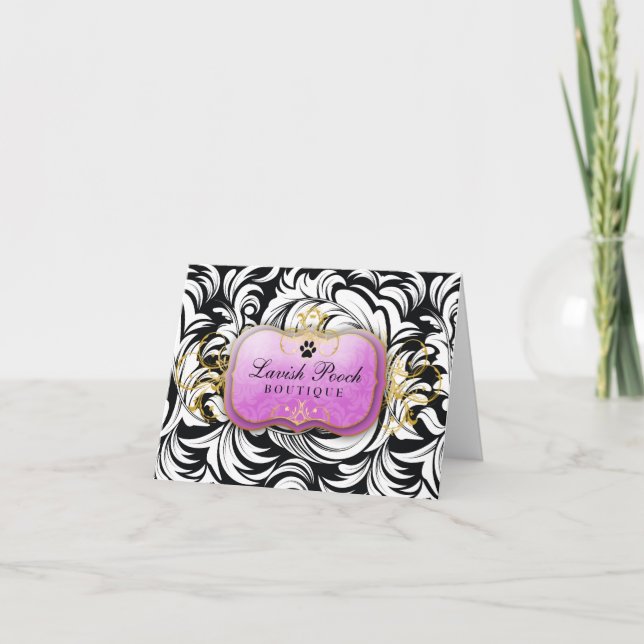 311-Lavish lilor för Pooch | Tack Kort (Framsida)