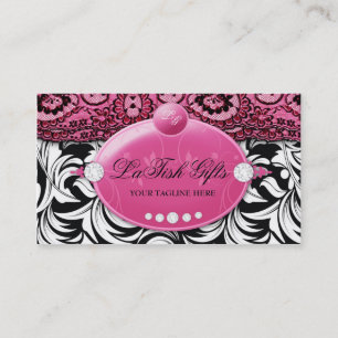 311-Lavish rosa Delish med fashionistaen Visitkort