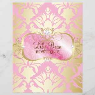 311 Lavish Rosa Platter Golden Damask Reklamblad