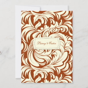 311-Lavishly Lainey Burnt Sienna Inbjudan