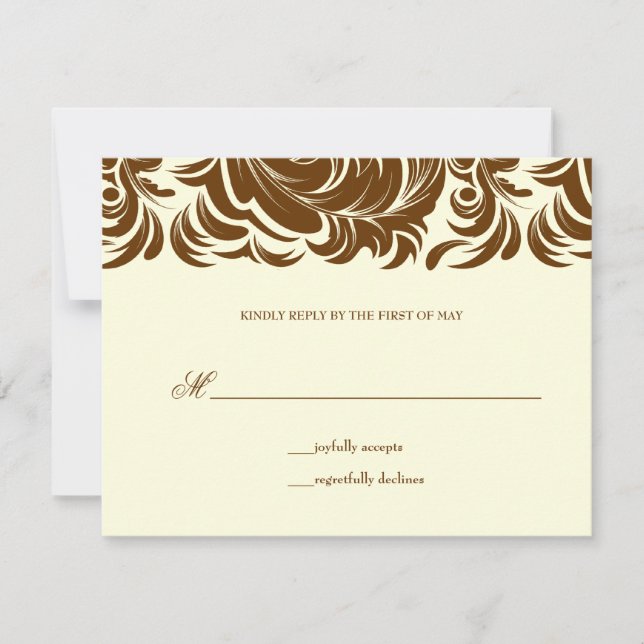 311-Lavishly Lainey Cream & Brown OSA Kort (Framsida)