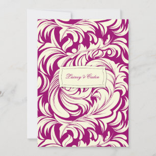 311-Lavishly Lainey Fuschia Inbjudan