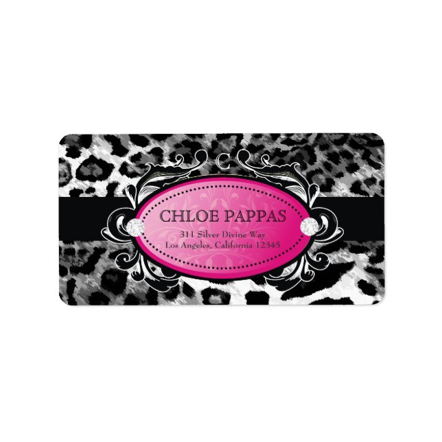 311-Leopardetikett Adressetikett (Framsidan)