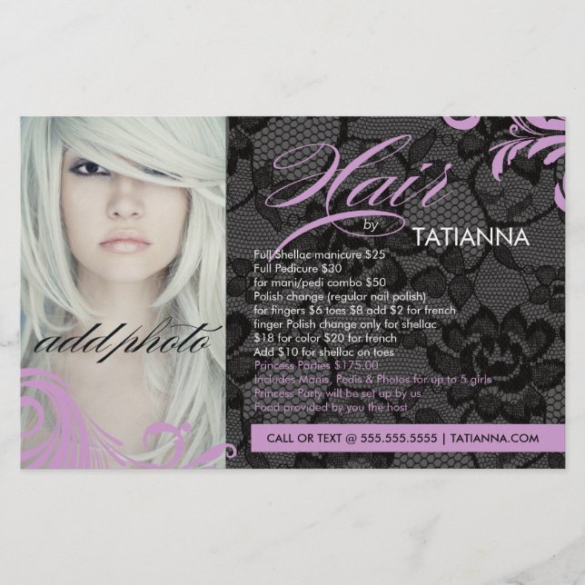 311 Lilac och Snöre Hair med Flyer (Framsidan)