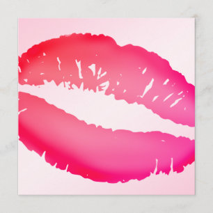 311-Lipstick kysser   rosor Inbjudningar